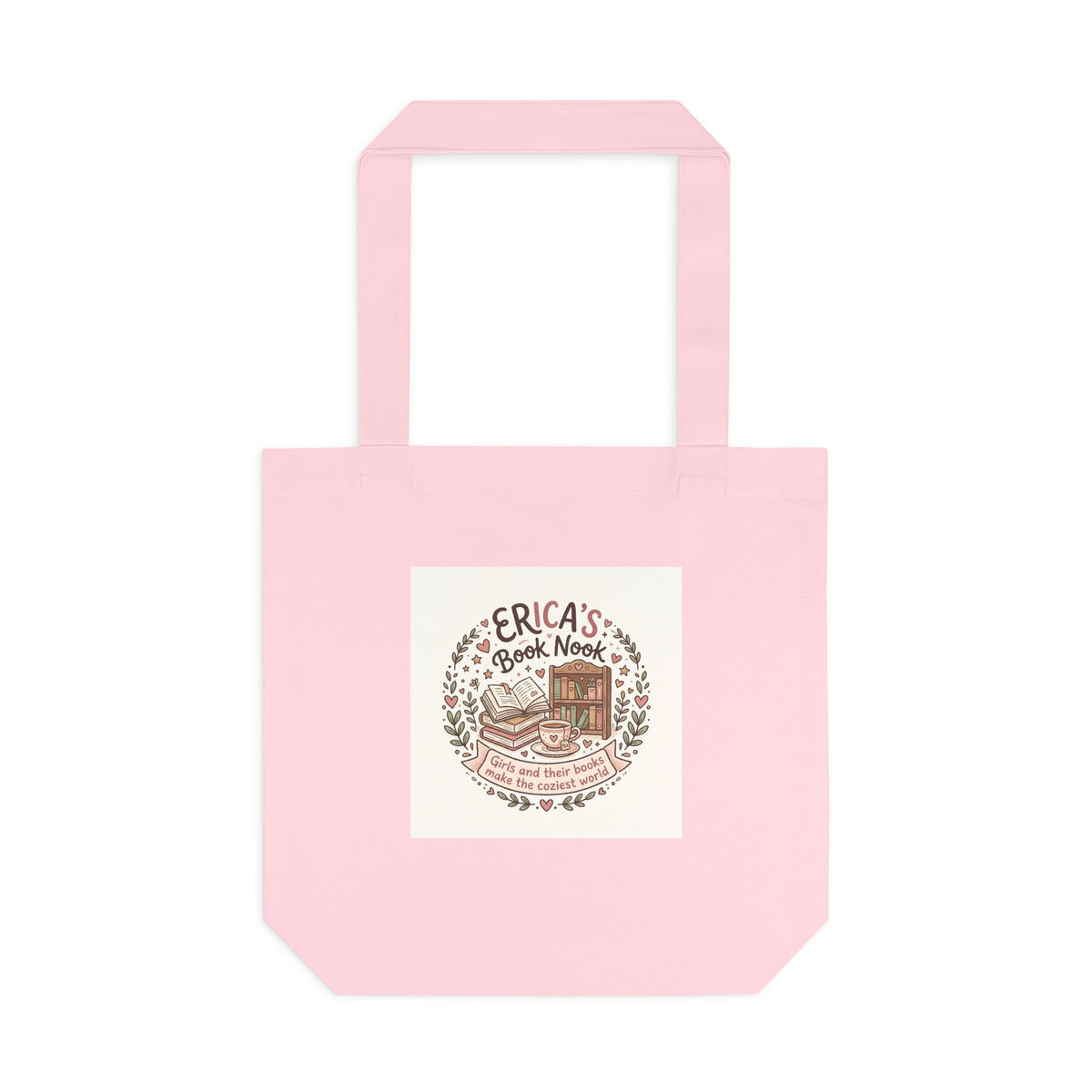 Book Nook Cotton Tote — Personalized Reading Lover Tote Bag