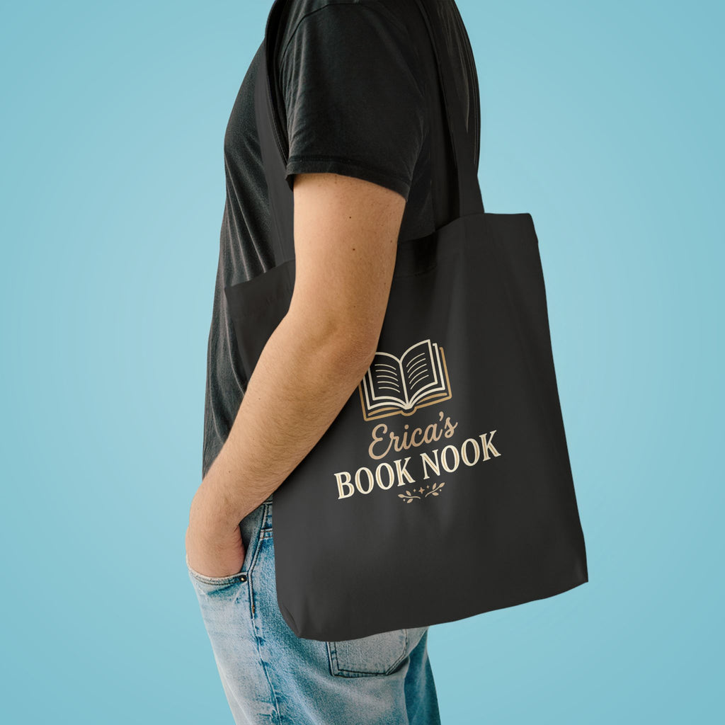 Book Nook Cotton Tote — Personalized Reading Lover Tote Bag