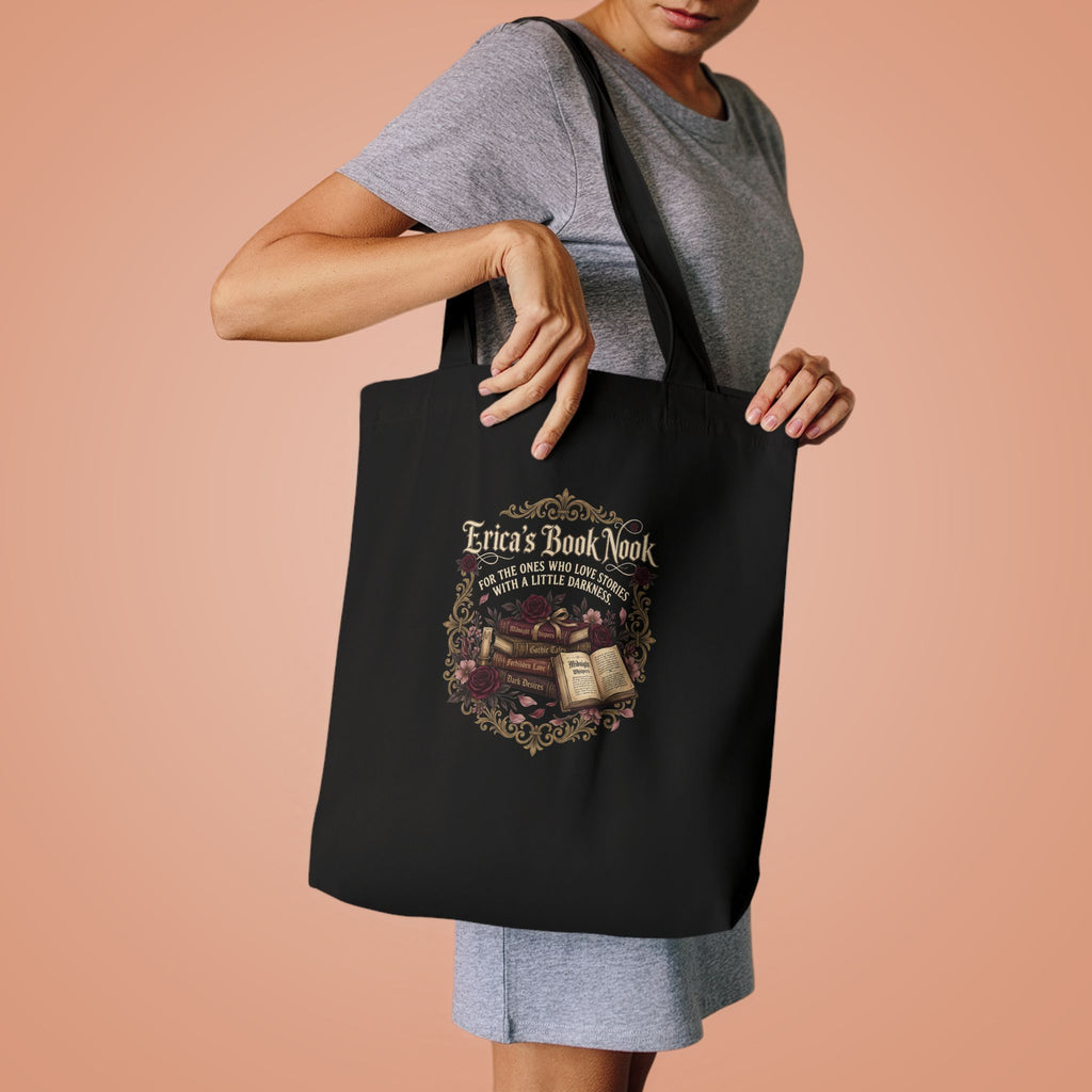 Book Nook Cotton Tote — Personalized Reading Lover Tote Bag