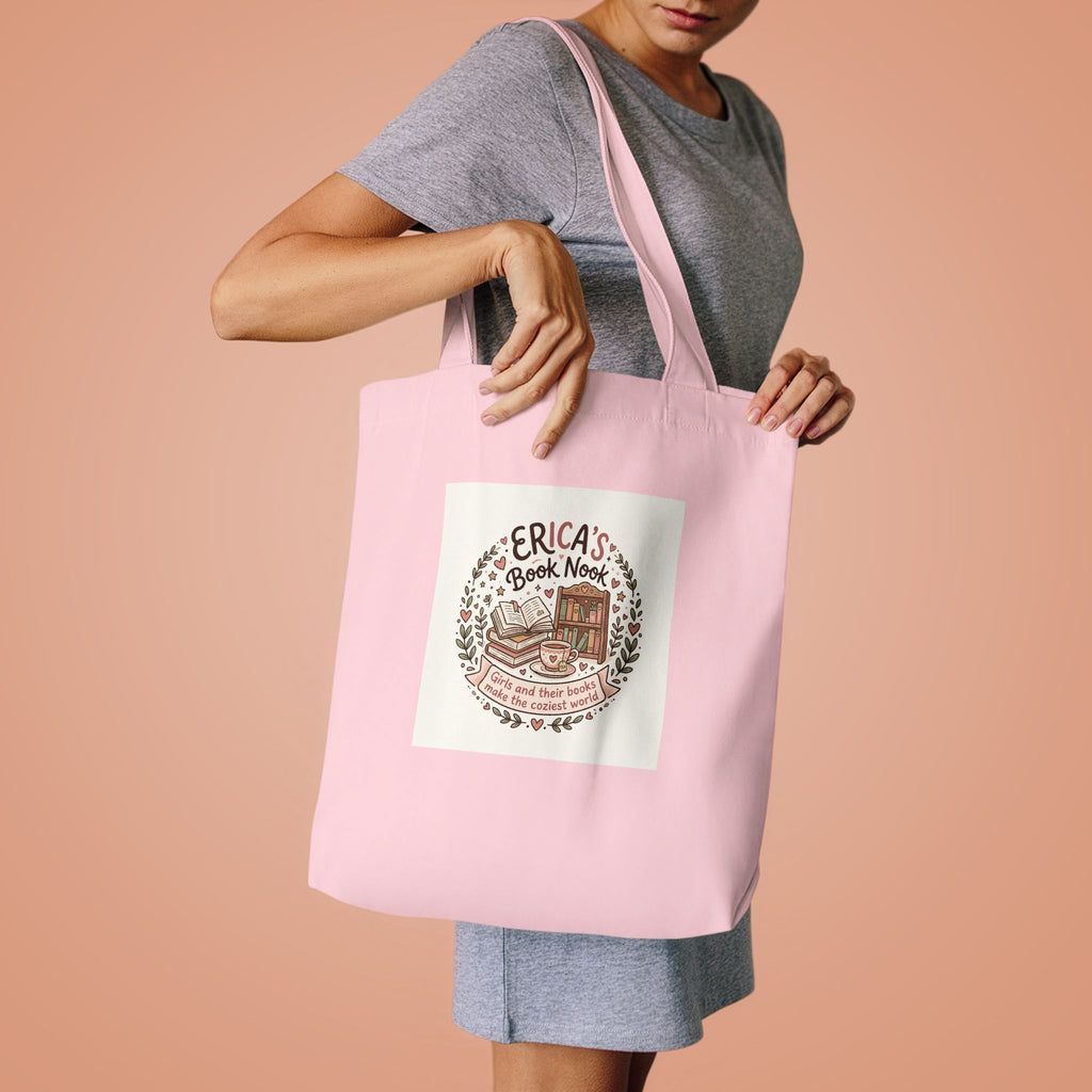 Book Nook Cotton Tote — Personalized Reading Lover Tote Bag
